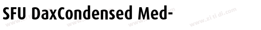 SFU DaxCondensed Med字体转换